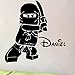 Custom made Personalized Name Ninjago Vinyl Wall Decal Sticker For Kids Boy Rooms Ninga Children Room Wall Stickers Home Decor-you choose name and color