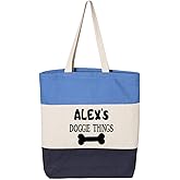 Custom Doggie Things Bag, Personalized Dog Handbag, Dog Lovers Gifts, Doggie Owner Gift