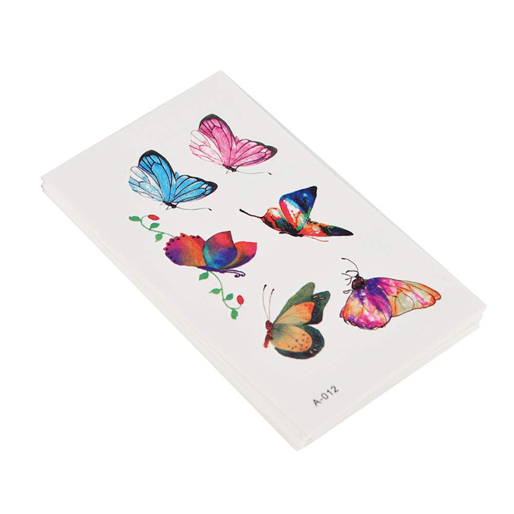 YALANK 30 Sheets Temporary Tattoos Sticker For Women Girls Models Adults, Colorful Body Art Sticker Makeup Waterproof Sexy Realistic Arm Fake Tattoos Sticker Hand Neck Wrist Fashion