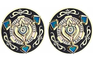 FLOORSOUTH Aventurine Bushi Chip Coin Game Accessories - 2pcs Chip Coin - Adult, Unisex, Indoor, Manual Operation - Honkai: S