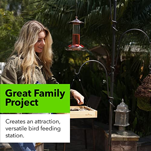 Yard Butler Pot Hanging System and Bird Feeding Station Outdoors