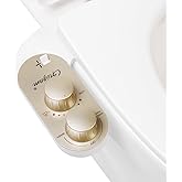 GLIGAM Bidet Attachment for Toilet Warm Water, Ultra-Slim Bidet Hot and Cold,Non-Electric Bidet Attachment for Frontal/Rear Wash, with Retractable Nozzle, Pressure & Angle Controls,Easy to install