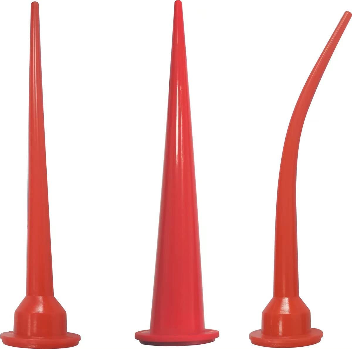 Caulking Nozzle of Sausage caulking Gun, Curved caulking Nozzle applicator, Replacement Extension Tool Used in Construction (3)