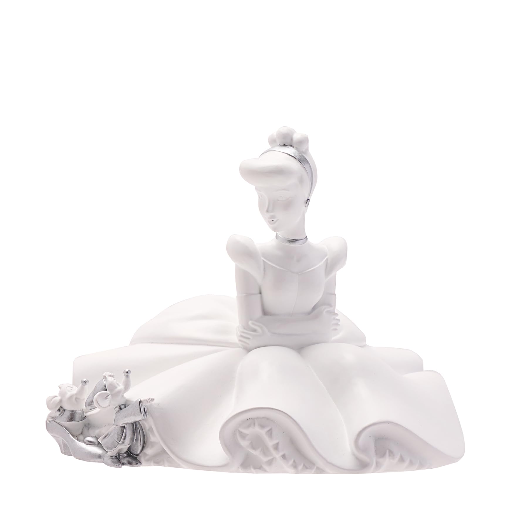 Disney 100 Cinderella Money Bank| White Resin