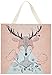 Lolli Living Canvas Deer Print for Nursery Decor. Screen Printed Woodland Wall Art for Baby Room