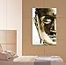 Golden Buddha Head Print on Canvas Wall Art Faith 20