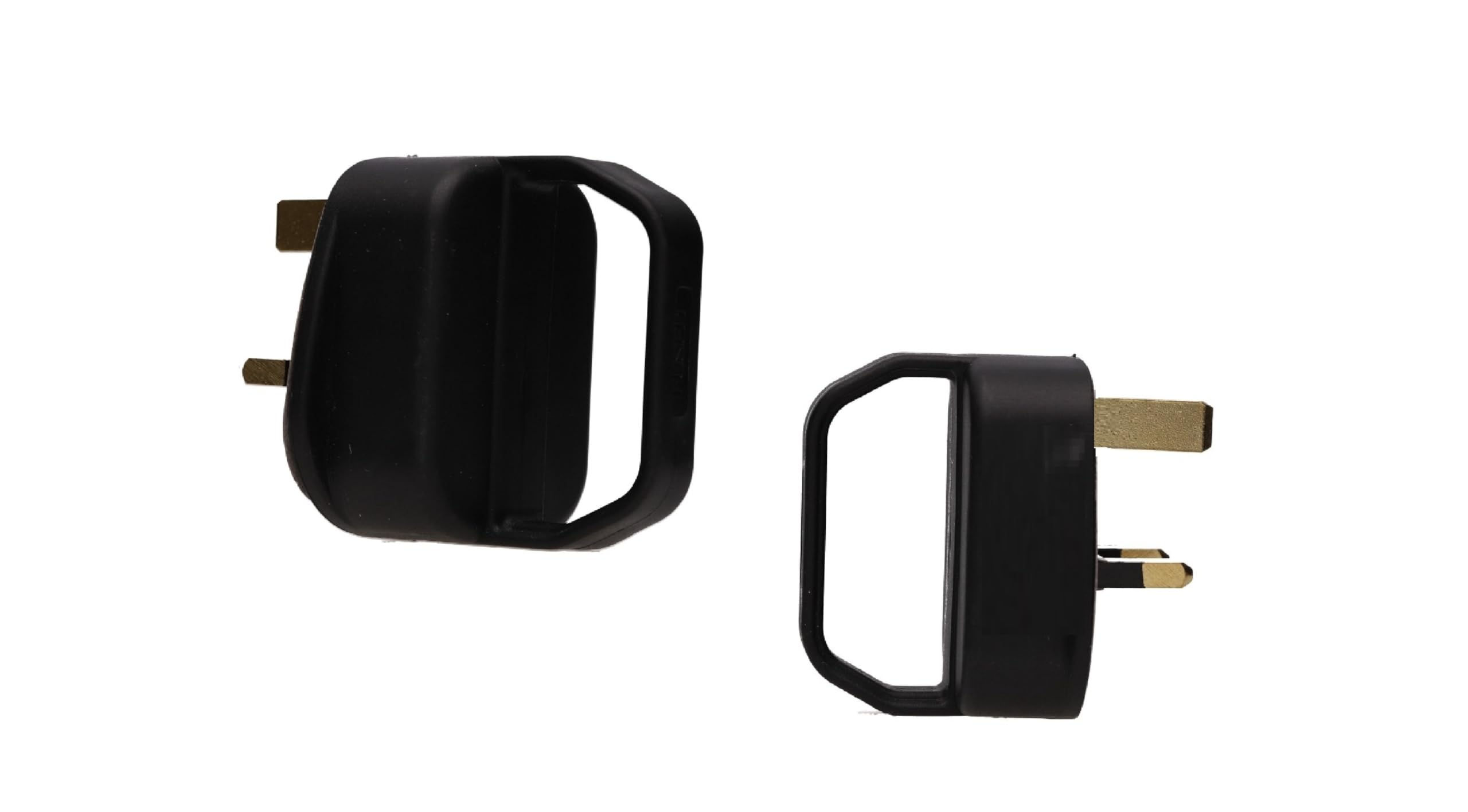 UK 13A Fused Plug Switch Mains Household Plugs - 3 Pin, Re-wireable: Ideal for Mobility/Arthritis/Disability/Weak Grip/Elderly Black