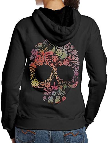 BIOD PLOP Sugar Skull Women's Long Sleeve Casual Pullover Hoodies Sweatshirts Girl Hoodies