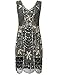 PrettyGuide Women's 1920s Flapper Dress Gatsby Sequin Scalloped Inspired Cocktail Dress