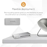 Zyxel 8-Port 2.5G Unmanaged Switch XMG-108 with 1x 10G SFP+ Desktop Wall Mount view 7