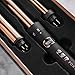 FoxyBae Rose Gold 3-in-1 Curling Wand - Ionic Professional Curling Iron with Negative Ion & Temperature Control