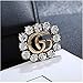 YIAI Crystal Brooch, Wedding Party Jewelry Flower Brooch Pin for Women