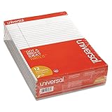 Universal Colored Perforated Note Pads, 8-1/2
