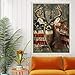 BENBO American Flag Deer Full Drill Crystal DIY 5D Diamond Paint by Number Kits for Adults Rhinestone Embroidery Cross Stitch Painting Picture Home Wall Decor, 15.8In X 11.8In