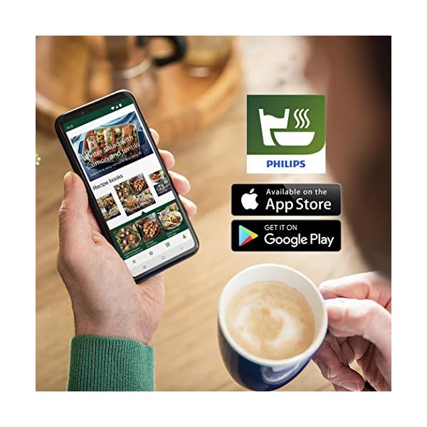 Philips-Essential-Air-Fryer-with-Rapid-Air-Technology-08Kg-41L-1400-Watt-Black-HD925291 Philips Essential Air Fryer - 4.1 L, 0.8Kg, 1400 watt, Recipes (NutriU App), 7 cook presets, Rapid Air Technology…