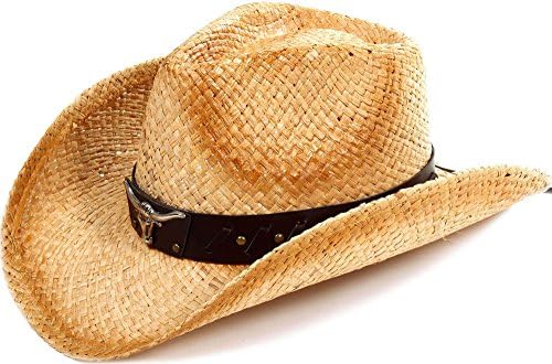 Kids Boys Girls Summer Sun Hat Wide Brim UV Protection Straw Cowboy Hat
