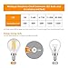 Albrillo E12 LED Candelabra Bulb 4W, 40 Watt Light Bulbs Equivalent, Warm White 2700K, 6 Pack