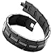 INBLUE Men's Stainless Steel Bracelet Link Black Greek