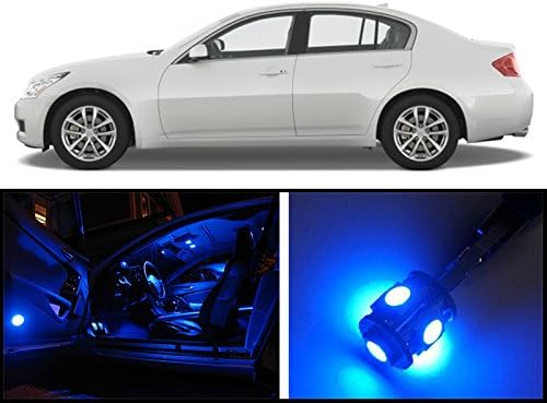 2003 - 2008 Infinite G35 Sedan Premium Blue LED Interior Package (9 Pieces)