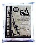 S2Delta Gun Cleaning Patches (1000), Premium Quality, Highly Absorbent (.223/5.56/.22 (1