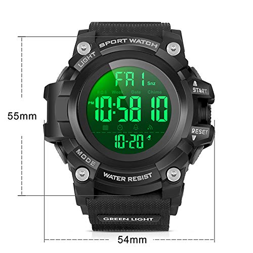 YEENIK Men’s Digital Sport Watch, Military Watches with 50M Waterproof