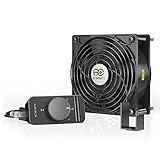 AC Infinity AXIAL S1238, 120mm Muffin Fan with Speed Controller, for Doorway, Room to Room, Wood Stove, Fireplace, Circulation Projects