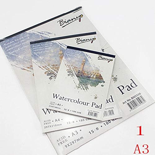 A3 A4 A5 Sketch Book Stationery Watercolor Paper Sketch Notepad for Painting Drawing Diary Journal Creative Notebook Gift (A3)