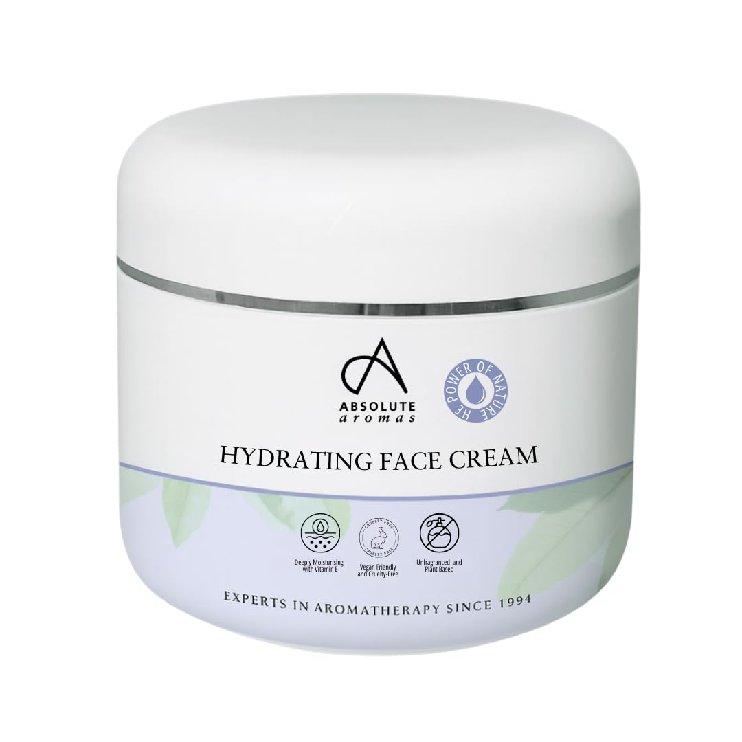 Absolute Aromas Hydrating Face Cream 500ml - Parabens, Sulphate and Fragrance Free - Create your own bespoke cream by adding essential oils or use on its own