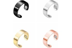 ZMANYIJEW Lymphatic Drainage Therapeutic Bracelet Ring Therapy Rings for Pain Relief Bracelet for Women Men Open Adjustable Rings Bracelet