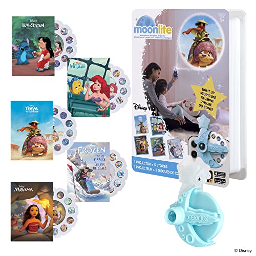Moonlite Mini Projector with 5 New Disney Princess Stories A New Way