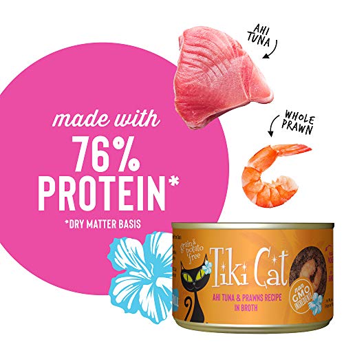 Tiki Cat Grill, Ahi Tuna & Prawns, HighProtein and 100 NonGMO