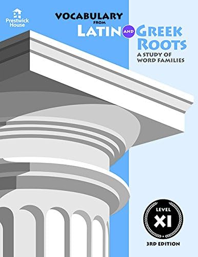 Amazon.com: Vocabulary from Latin and Greek Roots: Level XII