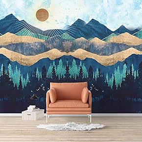 SIGNFORD Wall Mural Nordic Style Nature Landscape Removable...