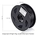 PLA 3D Printer Filament Neatly Rolled 2.2 lbs (1KG)- 1.75mm Pla Filament, Dimensional Accuracy +/- 0.03 mm, Black