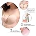 VeMee Self Adhesive Bra Strapless Backless Bra U Plunge Push up Silicone Bra for Women (Cup-B, Skin)