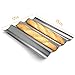 Ohomr No-stick French Bread Pan for Baking Baguettes Metallic Perforated Wave Loaf Bake Mold 4 Gutters Baguette Pan