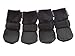 LONSUNEER Paw Protector Dog Boots Set of 4 Breathable Soft Sole and Nonslip Color Black Size X-Small