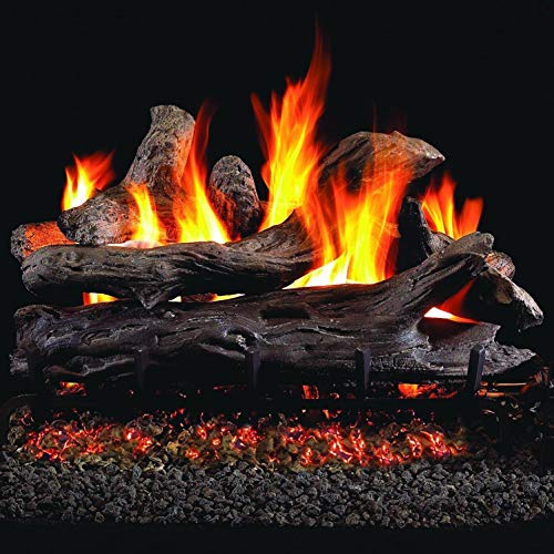 B-HOTTE Gas Fireplace Logs，4pcs Ceramic Wood Logs for All Types of Indoor, Gas Inserts, Ventless & Vent Free, Ethanol, Electric, Propane or Outdoor Fireplaces & Fire Pits, Burning Accessories - Thumbnail 4