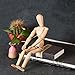 Drawing Manikin Wooden Mannequin Wood Artist Figure Doll Model with Flexible Posable Joints for Sketching Charcoal Home Office Desk Decoration Children Toys Gift 12''Male