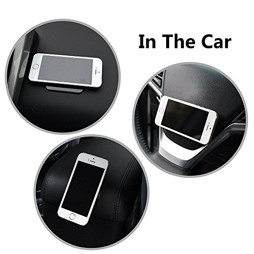 J.MOSUYA 5Pack Nano Multi Purpose Gel Pads for Car Holder Mat Cell Phone iPhone 8 7 6 Plus, Ipad, Tablet Sticky to Toilet Wall Glass Mirrors, Dashboard, Kitchen, Office, Cabinets, Carpet