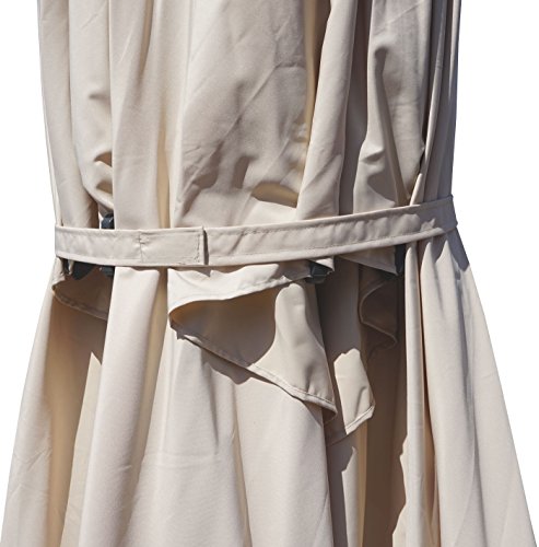 Mendler Gastronomie-Luxus-Sonnenschirm HWC-D20, XXL-Schirm Marktschirm, 5x5m (Ø7,2m) Polyester/Alu 75kg - creme – Bild 6