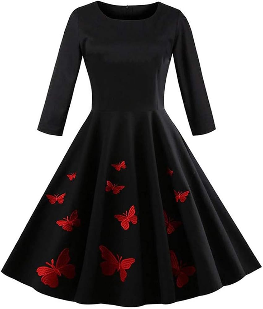 retro butterfly dress