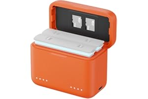 SmallRig 2-Channel Battery Charger for Insta360 X5, 1.3H Rapid Charging, Compact 2-Channel Battery Charger with 2 TF Card Slo