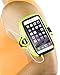 Tune Belt AB91RY Reflective Running Armband for iPhone 16/15/14/13/12, Galaxy S24/S23 – Day Glow Yellow, Sweat-Resistant, Adjustable High-Visibility Phone Holder for Nighttime Safety and Low Light