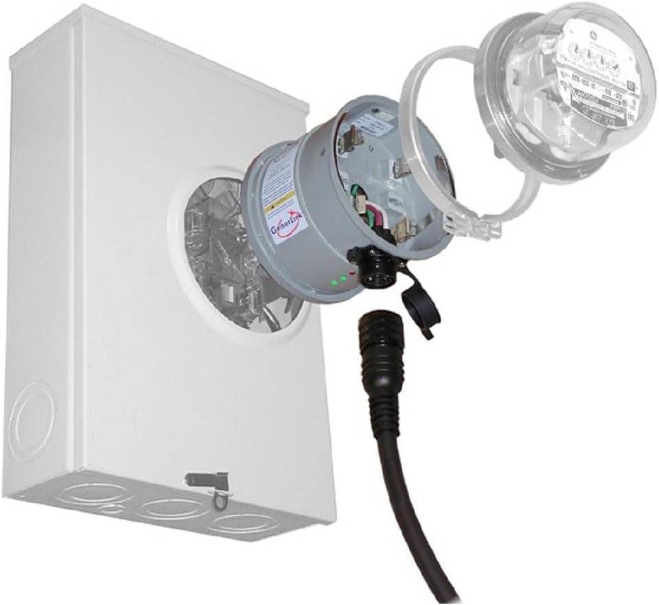 GenerLink 30 Amp Meter Mounted Transfer Switch with 75kA