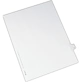 Avery Individuelle Rechtliche Trennblätter – Allstate Style, Format A4 (21,6x27,9 Cm), 25 Stück | Mit Verstärkten Tabs, Für Akten & Dokumente