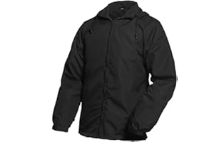 Lansbojun Mens Windbreaker Waterproof Packable Rain Jacket with Hood Wind Breaker