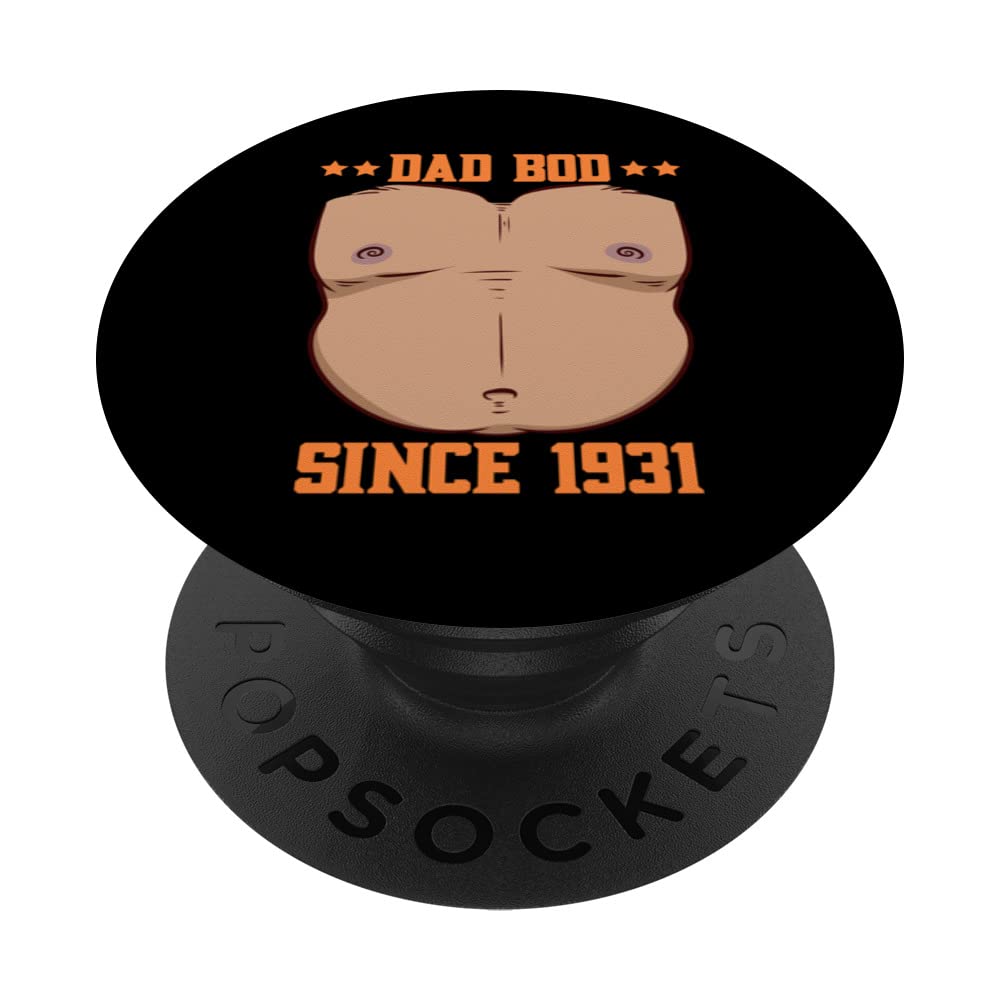 Dad Bod Since 1931 Father's Day Beer Belly PopSockets Swappable PopGrip
