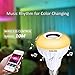 KAILAKE Sm Lam Light Music Bulb 2018 New Design Instagram 5000+Likes with Stereo Audio Smart Speaker Wireless 7W E27 LED RGB Changing Lamp+24 Keys Remote Control
