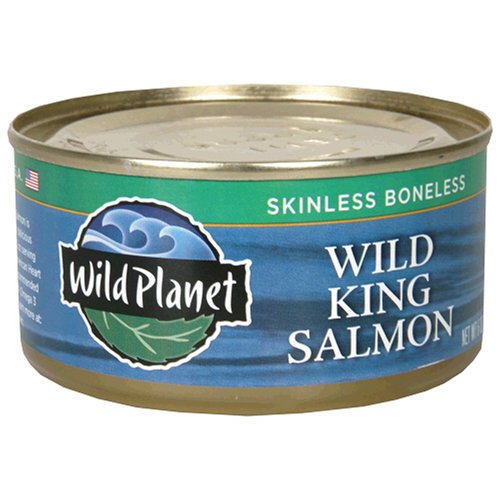 UPC 829696000411, Wild Planet Boneless Skinless Wild King Salmon, 6-Ounce Can (Pack of 3)